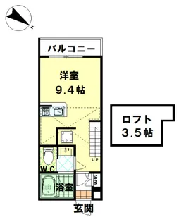 アミューレット弐番館【1階】の間取り