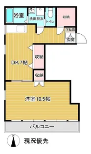 レジデンス城南【2階】の間取り
