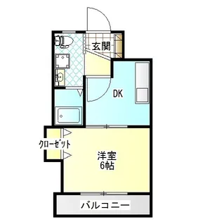 コーポ中之庄【1階】の間取り