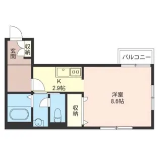 フロンティアコート【1階】の間取り