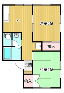 エステートピア長潟【1階】の間取り