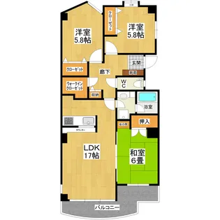 グランフォーレ【1階】の間取り