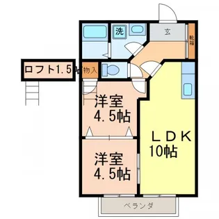 ラシットハウス【2階】の間取り