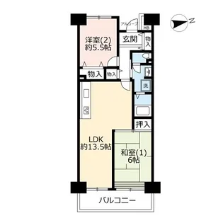 URリプレ川口二番街【13階】の間取り