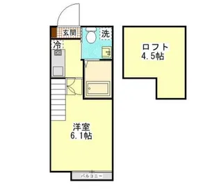サヌーク生田【1階】の間取り