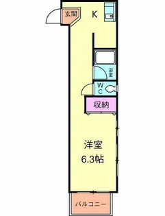 八雲ハイツ【2階】の間取り