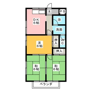 コーポ蓮池【2階】の間取り