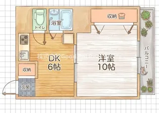 大京ビルマンション新大阪【6階】の間取り