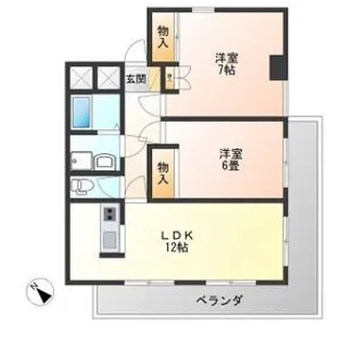 江戸屋ハイツ【5階】の間取り