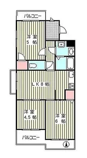 セザール川口【2階】の間取り