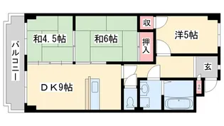 コーポ平野【3階】の間取り