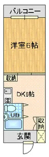 ニュー平山ハイツNo.1【2階】の間取り
