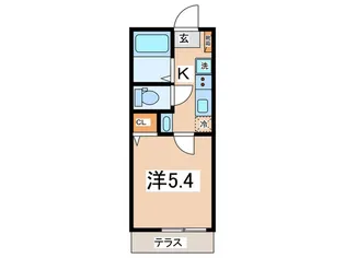 Luce Fontana【1階】の間取り