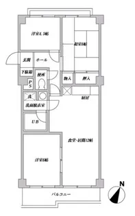 WOODEN BELL【2階】の間取り