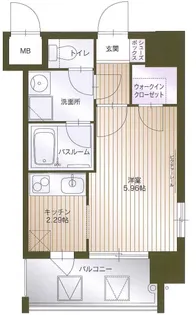 ソシオス天神【2階】の間取り