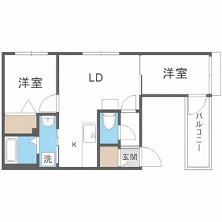 メニーズコート西宮の沢タウンC棟【3階】の間取り