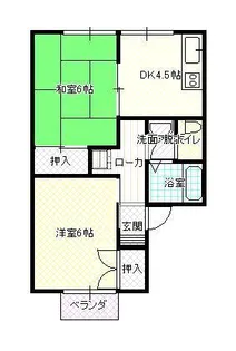 メゾンドグレース【1階】の間取り