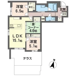 【新築】アルフェリーチェ【SHM】【1階】の間取り