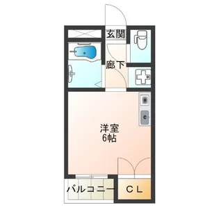 ナニワIII番館【4階】の間取り
