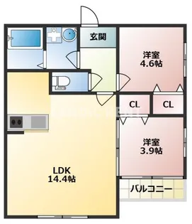 SunMark田村【3階】の間取り