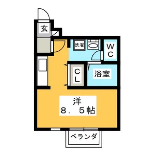 AEMIハイツ【1階】の間取り