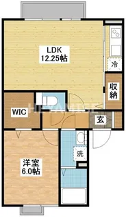 ルーチェ・シュウ B棟【2階】の間取り