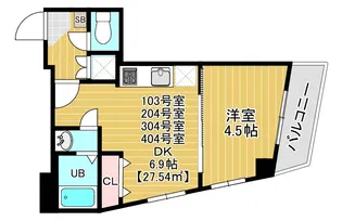 soare幕張2nd【1階】の間取り