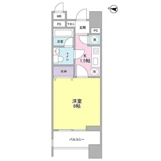 ロネスタR文京護国寺【4階】の間取り