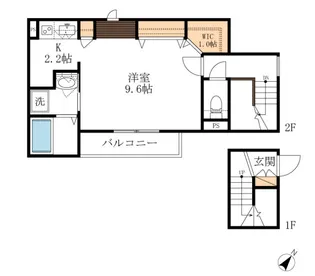 T.K Haus【2階】の間取り