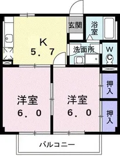 サンライズ【1階】の間取り