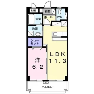 フローラ【3階】の間取り
