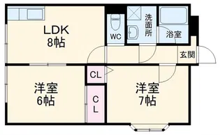 プレミエールクラーテ【6階】の間取り
