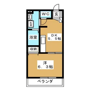 クレール岸根公園【1階】の間取り