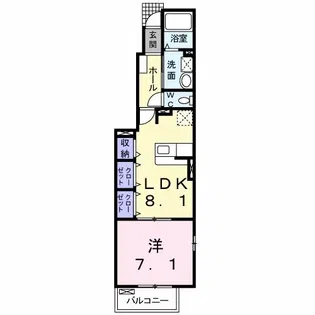 アルドール・K【1階】の間取り