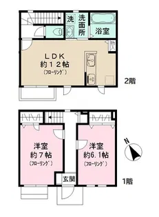 ファビュラス市川 A号棟の間取り