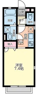 グランディール大下【1階】の間取り
