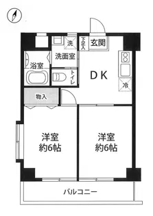 メゾンドゥカティ【4階】の間取り