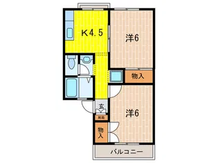 セジュールKOUYO【1階】の間取り