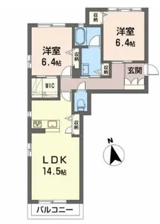 シャーメゾンルポール西野 C【1階】の間取り