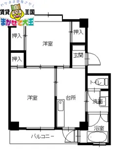 ビレッジハウス時津2号棟【5階】の間取り