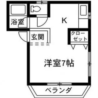 グリーンハイツ7【2階】の間取り