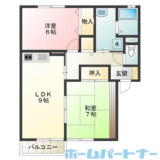 クレスト諏訪II【1階】の間取り