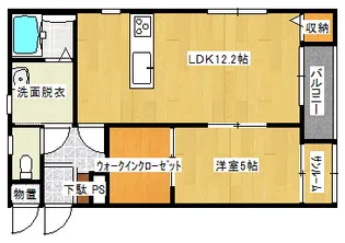 エヌディケーアルカディア泉本町【1階】の間取り