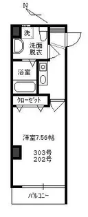 N´s FUTAKO【3階】の間取り