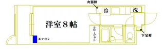 スカイハイム稲荷【2階】の間取り
