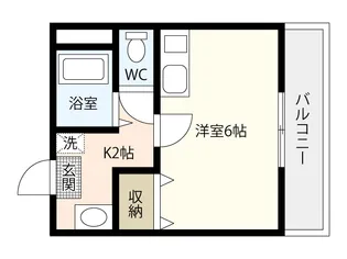 JSビル祇園【2階】の間取り
