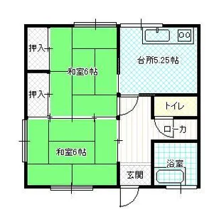 ヴァンベール東青田【2階】の間取り