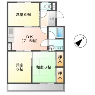 フレンズシャトー【2階】の間取り