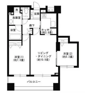 クリオ文京小石川【8階】の間取り