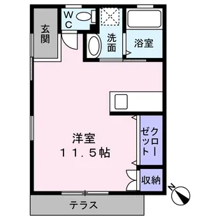 F-side【1階】の間取り